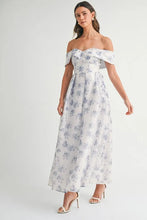 Load image into Gallery viewer, Floral Printed Off Shoulder Maxi Dress – Chic Off Shoulder Maxi Dress, Vibrant Floral Print, Beach Vacation Dress, Casual Summer Maxi Dress