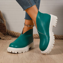 Load image into Gallery viewer, Women’s Plus-Size Chunky-Heeled Ankle Boots