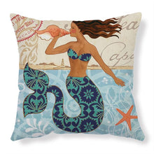 Load image into Gallery viewer, Mandotos Sea Turtle Printed Cushion Covers Linen Throw Pillow Cases For Home Decor Sofa Chair
