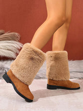 Load image into Gallery viewer, Women’s Chunky Heel Snow Boots – Warm Winter Anti-Slip Ankle Boots