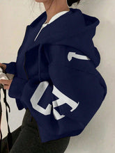 Load image into Gallery viewer, Women’s Zip-Up Printed Sweatshirt – Long Sleeve Casual Jacket