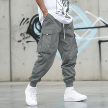 Load image into Gallery viewer, Men’s Multi‑Pocket Drawstring Cargo Pants