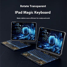 Load image into Gallery viewer, 360 Swivel Keyboard Clear Case For IPad Smart Trackpad Bluetooth-compatible Keyboard Case Cover With Pen Slot