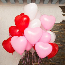Load image into Gallery viewer, 100Pc Red Pink Balloons 10Inch Love Heart Latex Balloons For Wedding Party and Celebration Helium Balloon Valentines Day Birthday Party Inflatable Balloons