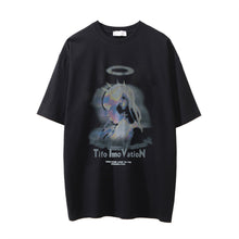 Load image into Gallery viewer, Printed Washed Distressed T-Shirt