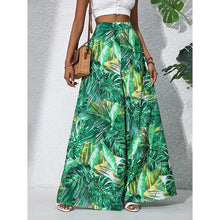 Load image into Gallery viewer, Women’s Printed High‑Waist Wide‑Leg Palazzo Pants