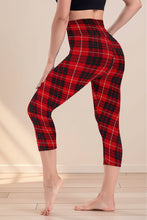 Load image into Gallery viewer, Cropped High-Rise Print Leggings – USA Flag Print Patriotic Workout Pants - 19 Styles