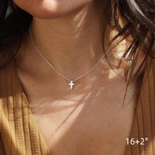 Load image into Gallery viewer, Elegant 14K Gold Plated Cross Necklace — Durable, Hypoallergenic & Timeless