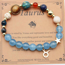 Load image into Gallery viewer, Twelve Constellations Bracelets - Natural Stone Beaded Bracelets with Eight Planet Designs