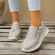Load image into Gallery viewer, Chunky Heel Side-Zip High-Top Sneaker Boots – 3 Colors EU 36–43