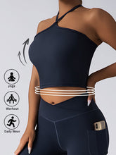 Load image into Gallery viewer, Padded Crop Top Push Up Sports Bra – Seamless Supportive Gym Tank for Women