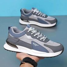 Load image into Gallery viewer, Men's Color Block Mesh Shoes Fashion Casual Lace-up Sneakers Outdoor Breathable Running Sports Shoes