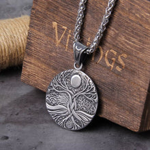 Load image into Gallery viewer, Tree of Life Amulet Stainless Steel Men’s Necklace
