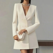 Load image into Gallery viewer, Women’s Deep V-Neck A-Line Dress