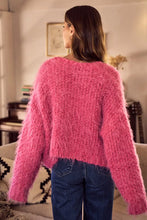 Load image into Gallery viewer, SO ME Soft Touch Hairy Loose Fit Cozy Sweater Cardigan