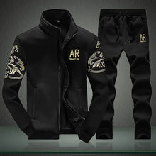 Load image into Gallery viewer, Trendy Two-Piece Suit: Long-Sleeved Cardigan & Trousers - # BOAA13310005