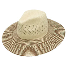 Load image into Gallery viewer, Peter Grimm Buenos Aires - Wide Brim Straw Fedora Hat