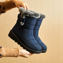 Load image into Gallery viewer, Women’s Waterproof Plush Snow Boots