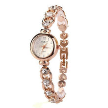 Load image into Gallery viewer, Ladies Elegant Wrist Watches For Women In Bracelet Rhinestones Analog Style Quartz Watch Women's Crystal Small Dial Watch For Women and Girls