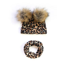 Load image into Gallery viewer, Baby Cotton Hat Autumn Winter Children Scarf Hat Sets Bowknot Ear Baby Girl Boy Warm Beanies Cap Neck Warmer Scarf Fleece Balaclava Hood Ski Mask Cold Weather Face Mask Neck Warmer Winter Nose Warmer