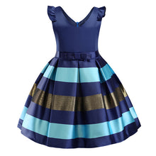 Load image into Gallery viewer, Baby Girls Striped Dress | For Formal Wedding Party - # BAAA51110024 & GIAA211710033 & GIAA221710007