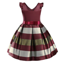 Load image into Gallery viewer, Baby Girls Striped Dress | For Formal Wedding Party - # BAAA51110024 & GIAA211710033 & GIAA221710007