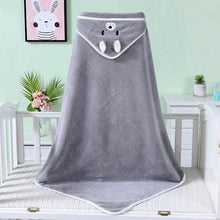 Load image into Gallery viewer, Baby Hooded Bath Towels Cartoon Animal Newborn Soft Towel Blanket Toddler Bathrobe Warm Sleeping Swaddle Wrap for Boys Girls
