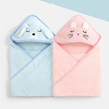Load image into Gallery viewer, Baby Hooded Bath Towels Cartoon Animal Newborn Soft Towel Blanket Toddler Bathrobe Warm Sleeping Swaddle Wrap for Boys Girls