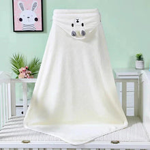 Load image into Gallery viewer, Baby Hooded Bath Towels Cartoon Animal Newborn Soft Towel Blanket Toddler Bathrobe Warm Sleeping Swaddle Wrap for Boys Girls