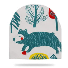 Load image into Gallery viewer, Baby Knit Cotton Cartoon Printed Baby Caps For Boys And Girls For Autumn And Winter Soft And Warm Cap