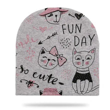 Load image into Gallery viewer, Baby Knit Cotton Cartoon Printed Baby Caps For Boys And Girls For Autumn And Winter Soft And Warm Cap