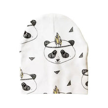 Load image into Gallery viewer, Baby Knit Cotton Cartoon Printed Baby Caps For Boys And Girls For Autumn And Winter Soft And Warm Cap
