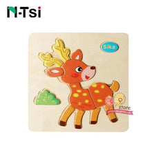 Load image into Gallery viewer, Baby Wooden Puzzle Toys for Toddlers Developing Educational Kids Toys For Children Game Cartoon Animal Gift 3 Years