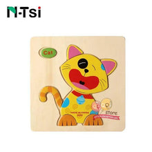 Load image into Gallery viewer, Baby Wooden Puzzle Toys for Toddlers Developing Educational Kids Toys For Children Game Cartoon Animal Gift 3 Years