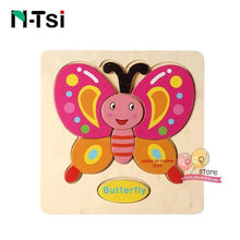 Load image into Gallery viewer, Baby Wooden Puzzle Toys for Toddlers Developing Educational Kids Toys For Children Game Cartoon Animal Gift 3 Years