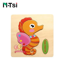 Load image into Gallery viewer, Baby Wooden Puzzle Toys for Toddlers Developing Educational Kids Toys For Children Game Cartoon Animal Gift 3 Years