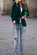 Load image into Gallery viewer, One-Button Lapel Collar Long Sleeve Blazer for Women