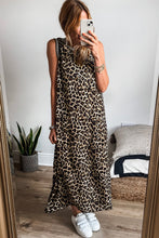 Load image into Gallery viewer, Luxury Leopard Print Sleeveless Maxi Dress Modern & Trendy Statement Piece Charming Dress