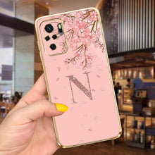 Load image into Gallery viewer, Back Shockproof Armor A-Z Letter Case For Xiaomi Redmi Note 10 Case Redmi Note 11S New 26 Letters Soft Slim Plating Phone Case For Xiaomi Redmi Note 10 Pro Max Bumper