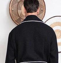 Load image into Gallery viewer, Premium Waffle Piping Robe for Men