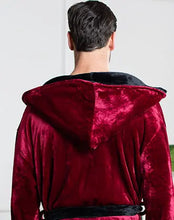 Load image into Gallery viewer, Men’s Robe with Hood – Ultra-Soft Plush Comfort for Everyday Use