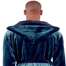 Load image into Gallery viewer, Men’s Robe with Hood – Ultra-Soft Plush Comfort for Everyday Use