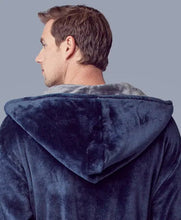 Load image into Gallery viewer, Men’s Robe with Hood – Ultra-Soft Plush Comfort for Everyday Use