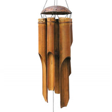 Load image into Gallery viewer, Bamboo Wind Chime Handmade Indoor Outdoor Wall Hanging Wind Chimes Decorations Garden Hanging Decorations Remembrance Condolence Sympathy Gift Wind Chime