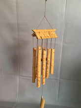Load image into Gallery viewer, Bamboo Wind Chimes Pendant Balcony Outdoor Yard Garden Home Handmade Craft Wind Chimes With Rotating Hook Outdoor Decor Wind Chimes for Garden Patio Yard Home Antique Tubes Bell Handmade Wind Chime Wall Hanging Crafts Gift