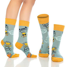 Load image into Gallery viewer, Fun Crew Socks for Men and Women – Colorful Cotton Novelty 6-Pack