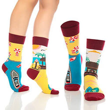 Load image into Gallery viewer, Fun Crew Socks for Men and Women – Colorful Cotton Novelty 6-Pack