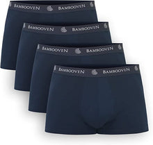 Load image into Gallery viewer, Men’s Bamboo Trunks with Pouch 4-Pack