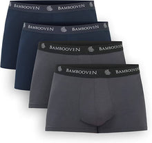 Load image into Gallery viewer, Men’s Bamboo Trunks with Pouch 4-Pack