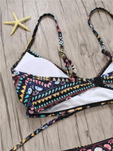 Load image into Gallery viewer, Bandage Bikini String Strappy Swim Wear Bathing Suit Swimsuit Beachwear Swimwear Women Bikini Women's Halter Bandage Bikini Strappy Bottom Two Piece Swimsuits